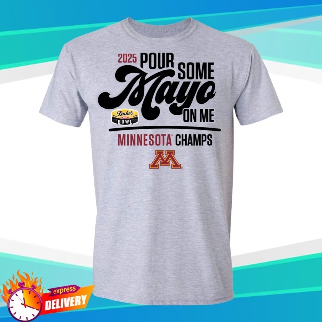 2025 Duke's Mayo Bowl Minnesota CHAMPS New Tee