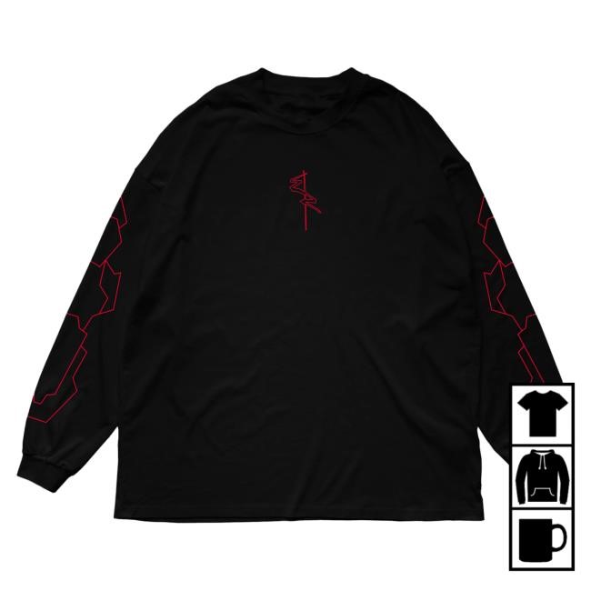 Street Style Cloudeelle Cyberspine Longsleeve Red Piece