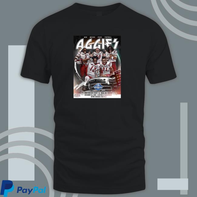 New Mexico State Football The Aggies Are Headed To Detroit Rock City December 26 2022 Shirts