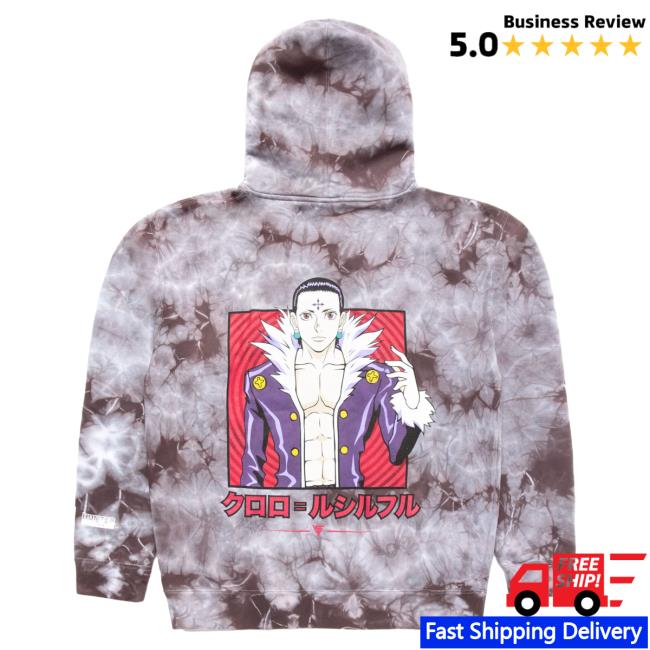 Official Hypland Clothing Merch Store Hypland Hxh Chrollo Tie Dye Hoodies (Tie Dye)