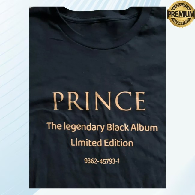 PRINCE The legendary Black Album Limited Edition SHIRT prince store Long Sleeve