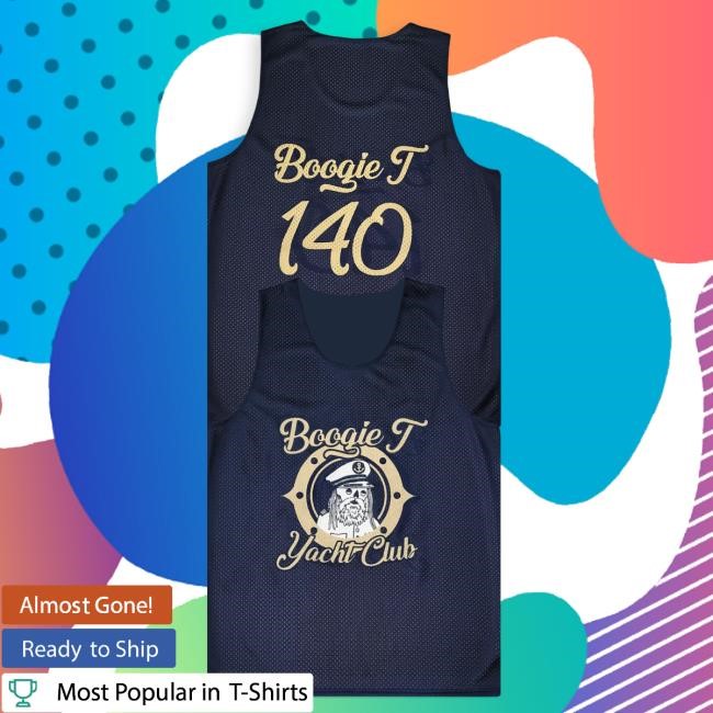 Official Boogie T Merch Boogie T - Yacht Club Mesh Jersey Tshirt Navy
