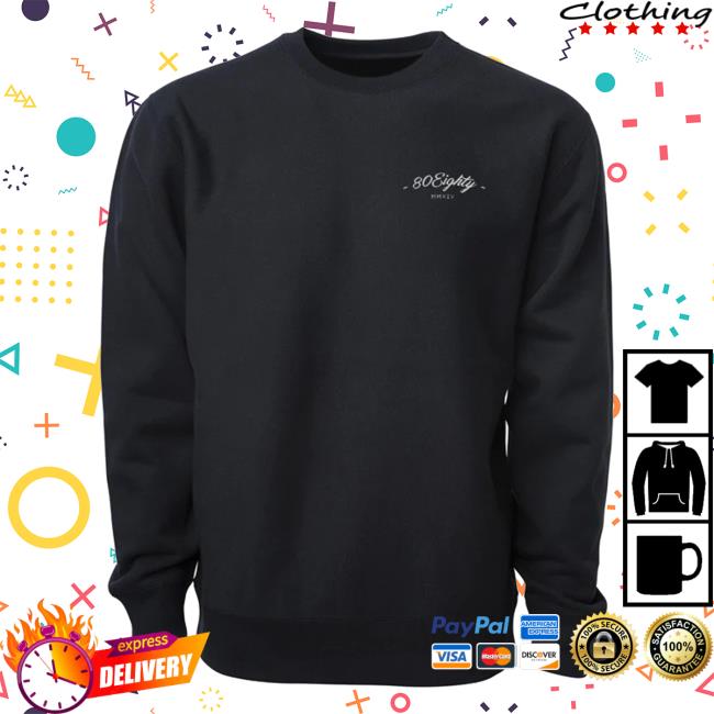 Official 80Eighty Merch 80Eighty Sage Black Heavyweight Sweaters 80 Eighty