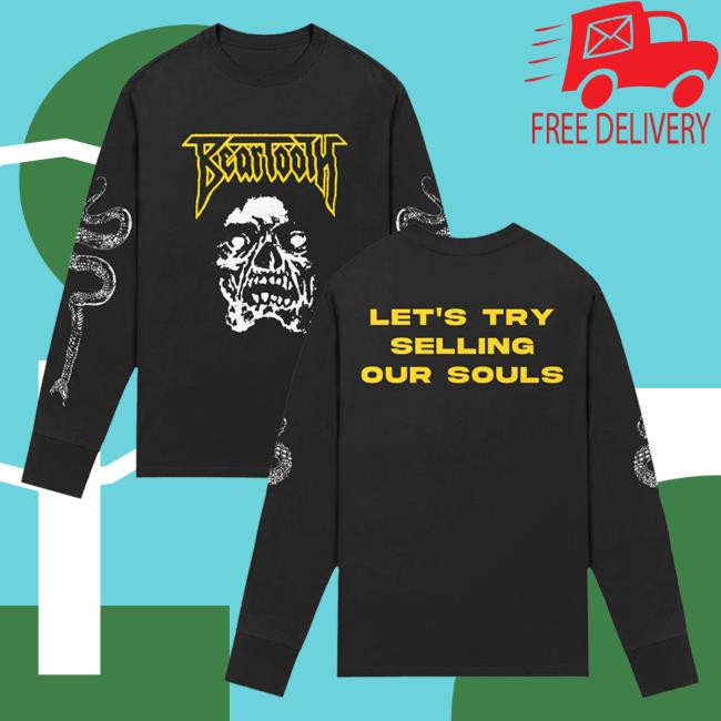Official Beartooth Band Clothing Beartooth Clothing Beartooth Let's Try Selling Our Souls Sunshine Lyric Long Sleeve Hot Shirt Beartoothband
