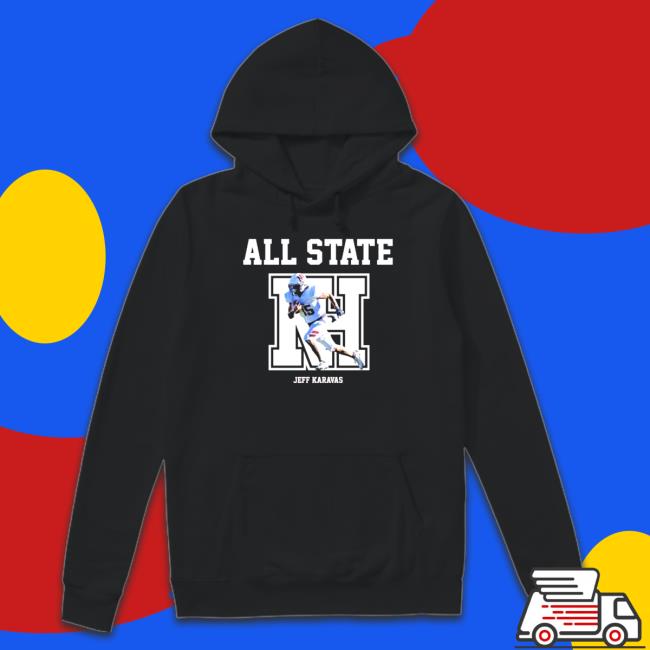 Official North Haven All State Jeff Karavas Shirts Official North Haven All State Jeff Karavas Hooded Sweatshirt