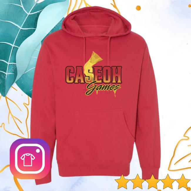 Official Caseoh Game Merch Caseoh Games Caseohgames Sweatshirts Red