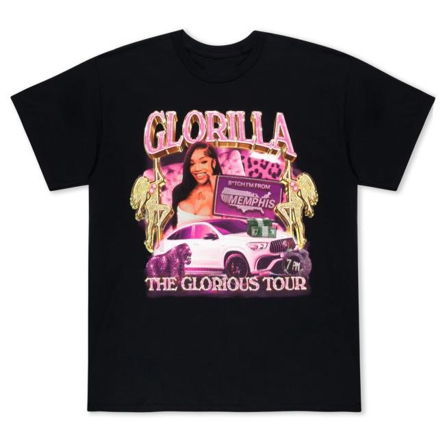 Official GloRilla Merch Store Glorious Tour From Memphis Shirts