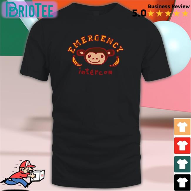 Monkey Emergency Intercom Original Hoodie Shirt White Emergency Intercom Merch