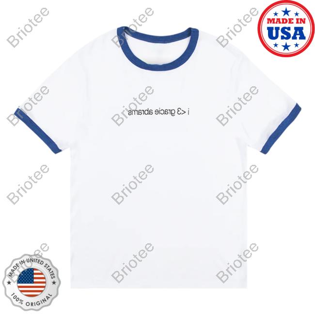 Official Gracie Abrams Merch Store I <3 Gracie Abrams Blue Ringer Tee Shirt Gracieabrams Shop