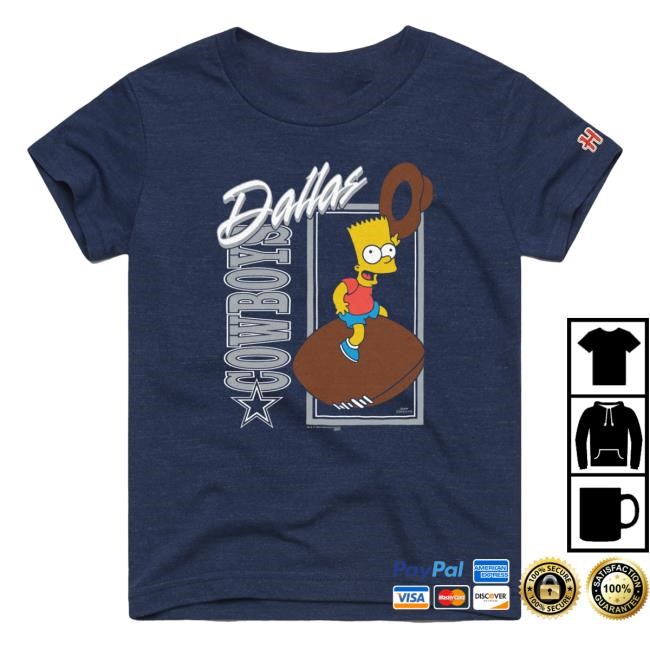 Official Dallas Cowboys Homage x The Simpsons Unisex Top Shirt - Navy