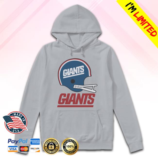 Homage New York Giants Big Helmet Long Sleeve T Shirt