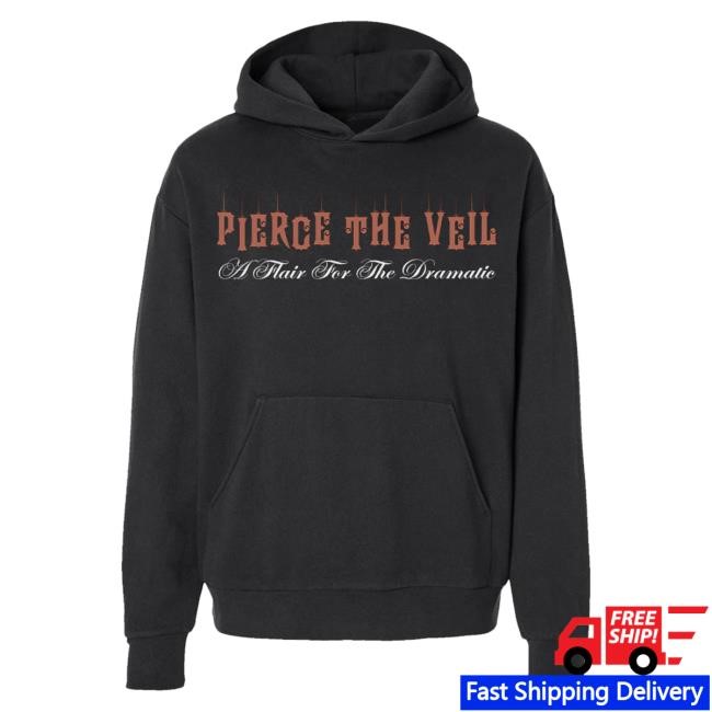 Official Ptv Merch Store Pierce The Veil A Flair for the Dramatic Bride Hoodie Black