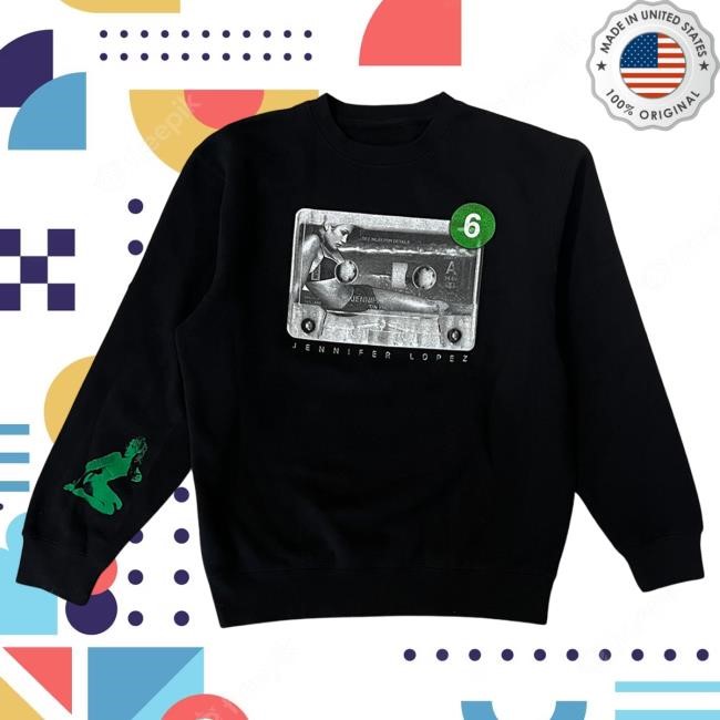 Official Jennifer Lopez Merch Store Shop Jennifer Lopez On The 6 Vintage Cassette Pullover Hoodie JenniferLopez