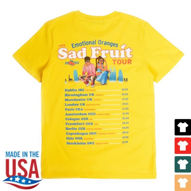 Official Europe Flag Yellow Tour T Shirt