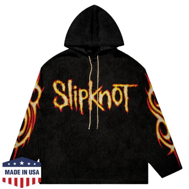 Official Slipknot Merch Store Shop Slipknot 9 Square Woven Hoody Slipknotmerch
