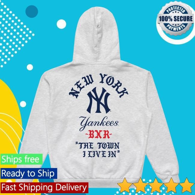 Official Born X Raised + Yankees The Town Pullover Hoodie: Heather Grey