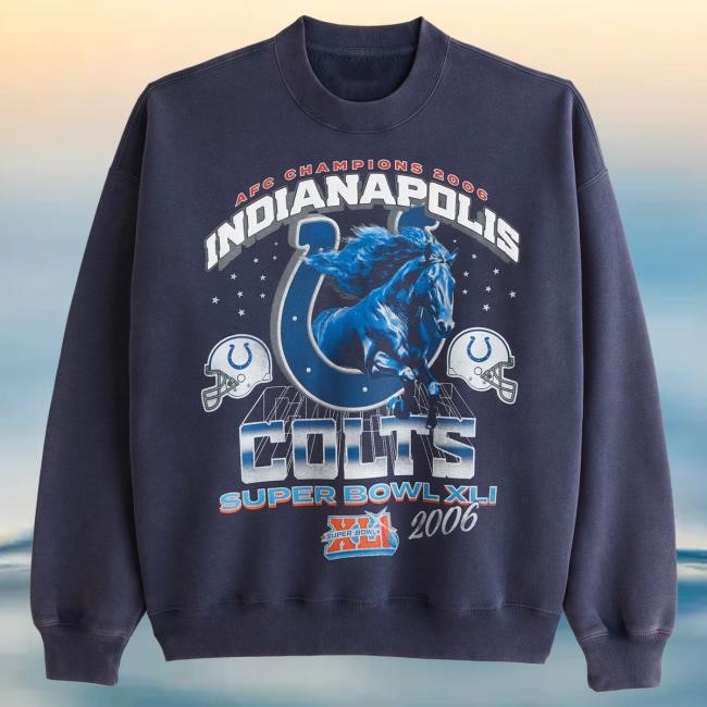 Colts Franchise Graphic Crew Sweatshirt For Fan Sections