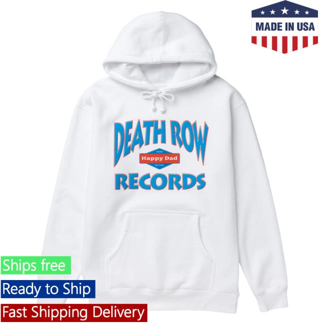 Official Happy Dad Hard Seltzer Clothing Store Shop Happy Happy Dad X Death Row Collab Pullover Sweatshirt White HappyDad Merch