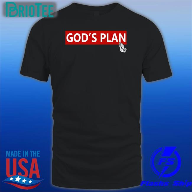 Drake God's Plan Long Sleeve Shirt Black