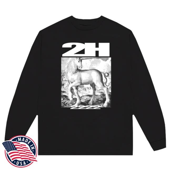 Official 2Hollis Merch Store 2Hollis 2H Black Unicorn Dateback Long Sleeve Tee Shirt