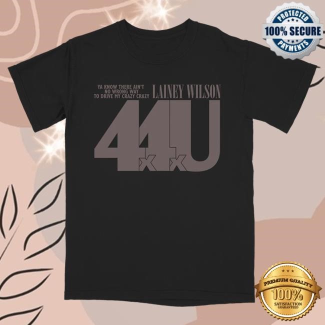 Lainey Wilson Black 4x4xU Shirt Lainey Wilson Merch