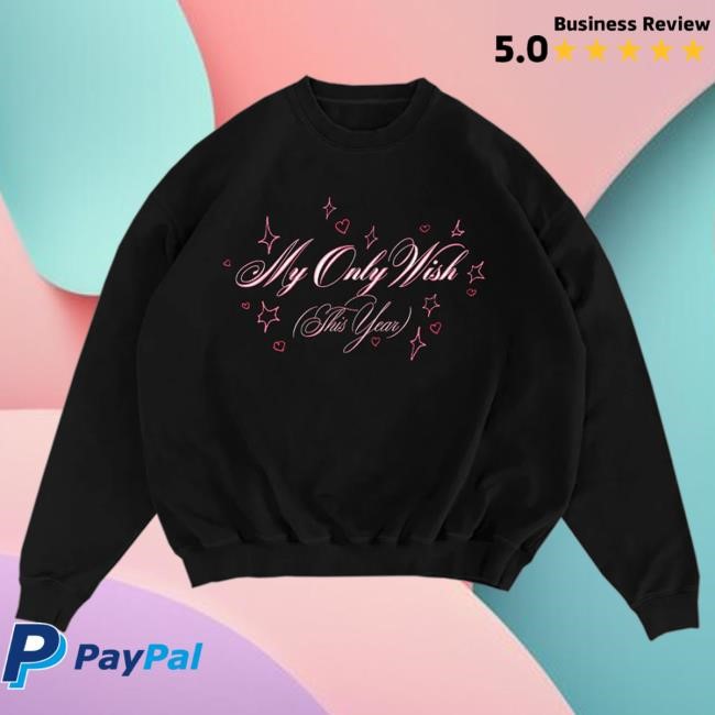 Official Britney Spears Merch Store Britney Spears My Only Wish Crew Neck BritneySpears