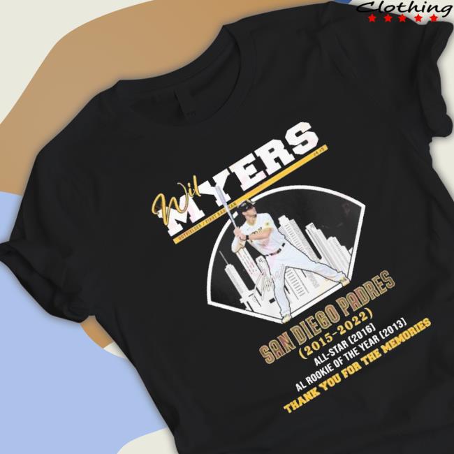 Wil Myers San Diego Padres 2015 – 2022 Thank You For The Memories Sweatshirts