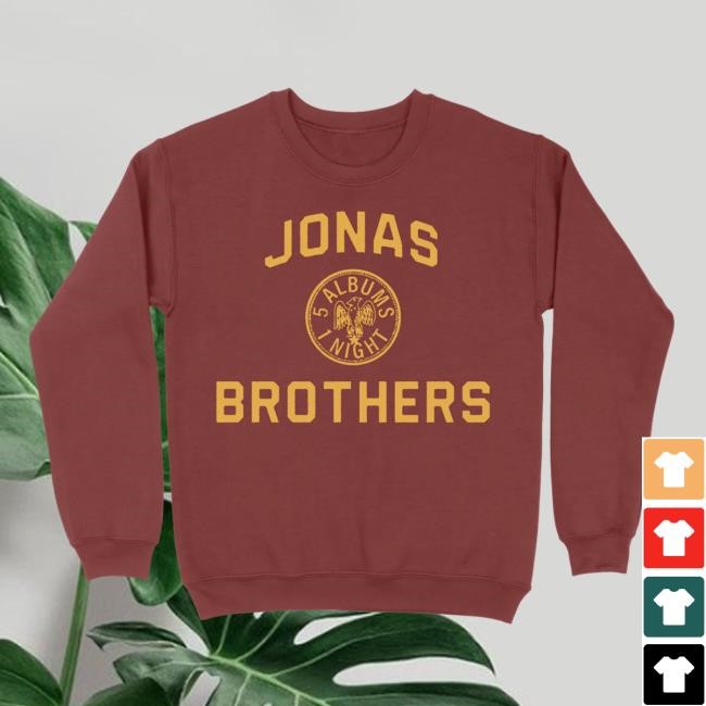 Emblem New Crewneck Sweatshirt Jonas Brothers Merch Shop