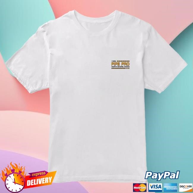 Official Wsl Store World Surf League 2025 Pipe Pro Tee Stacked Tshirt White