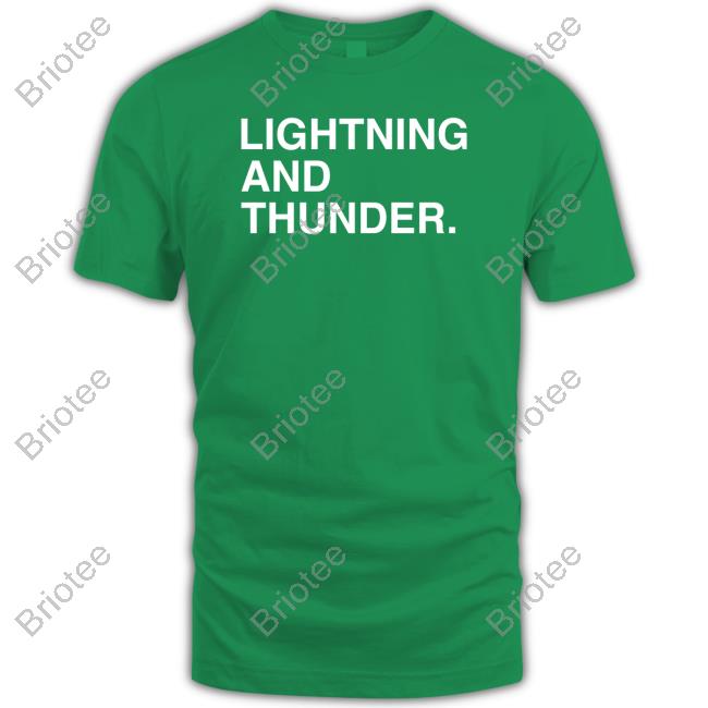 Obvious Shirts Shop Lightning And Thunder Long Sleeve Tee Shirt