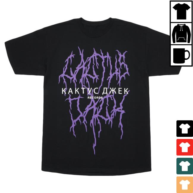 Official Travis Scott Merch Store Travis Scott Dj Screw Lightning T-Shirts Black TravisScott Shop