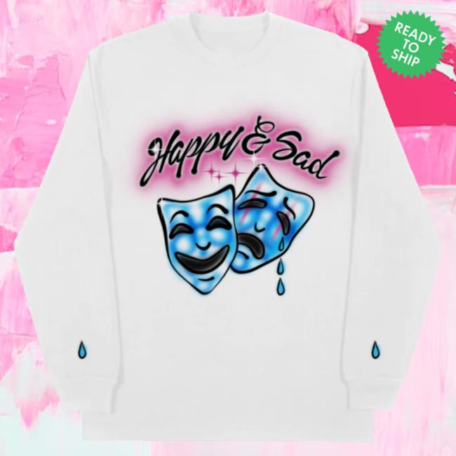 Official Kacey Musgraves Merch Store Shop K A C E Y M U S G R A V E S Happy & Sad Airbrush Long Sleeve Top Shirt KaceyMusgraves Spaceykacey
