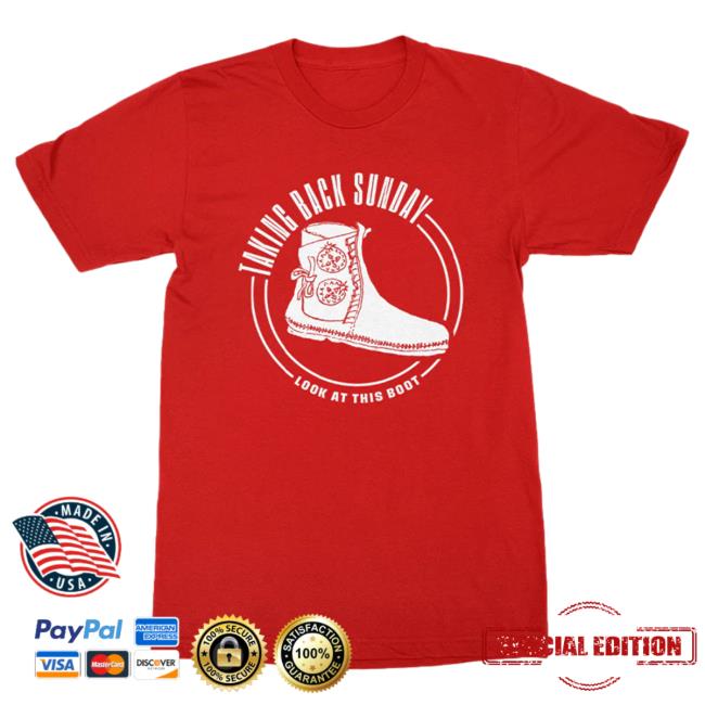 Taking Back Sunday Store Taking Back Sunday Boot Shirt