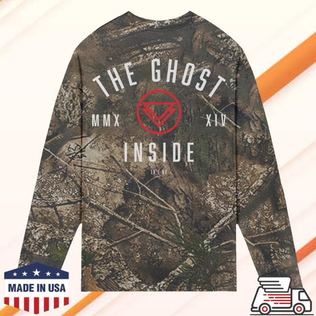 Official The Ghost Inside Merch Store The Ghost Death MMXXIV Real Tree L/S T Shirt