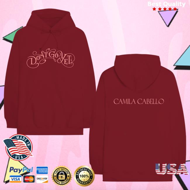 Official Camila Cabello Merch Store Shop CamilaCabello Don’T Go Yet Cardinal Red Crew