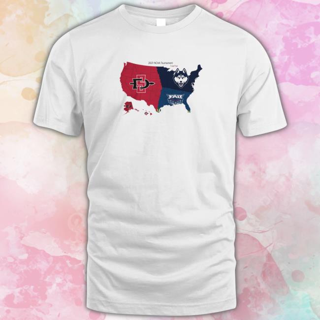 2023 Ncaa Final Four Maps 4 Team Shirt