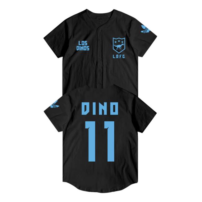 Official Last Dinosaurs Merch Limited Edition Baseball Dog Days Of Summer Jersey BLUE