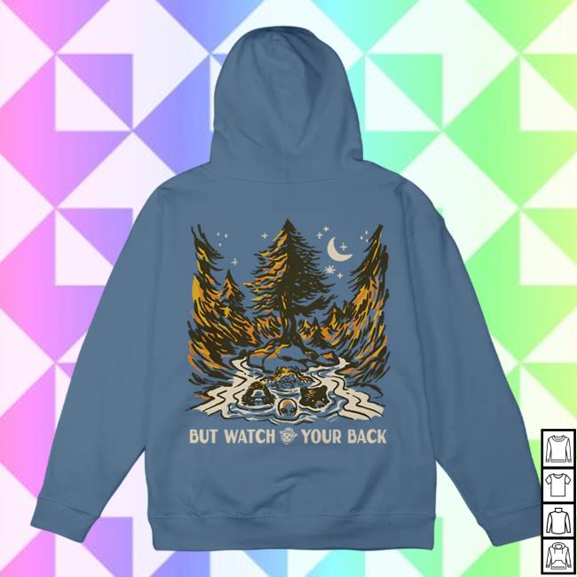 Fanjoy Merch Npad National Park After Dark Watch Your Back Blue Jean Pullover Sweatshirt