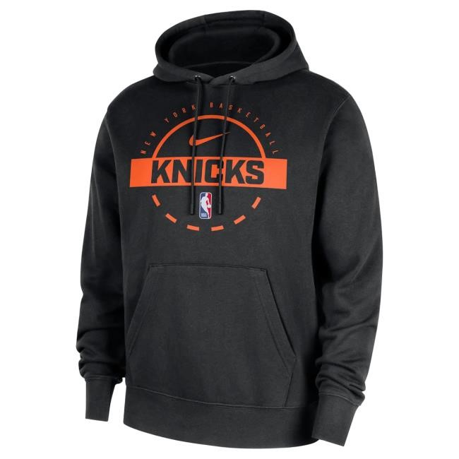Official Madison Square Garden Shop New York Knicks Nike Knicks On Court 25-26 Practice Black ClubAttractive Hoodie MSG Shop