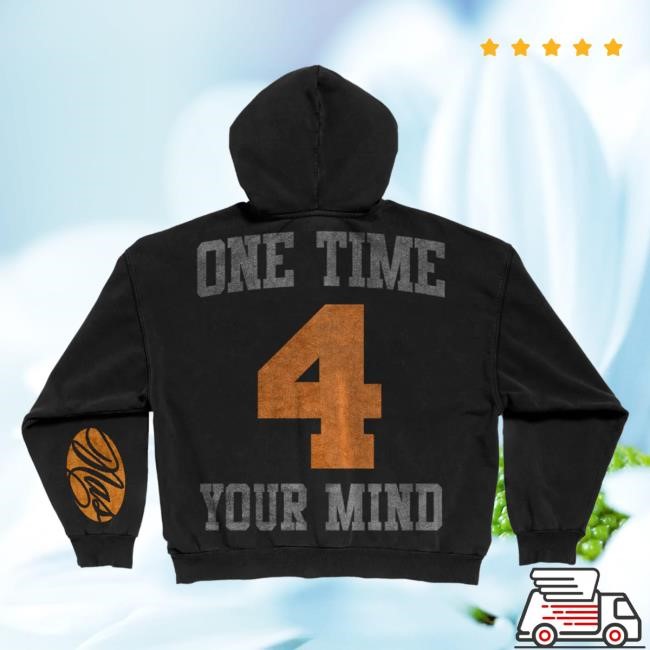 Official Nasir Jones One Time 4 Your Mind Zip Up Hooded Sweatshirt Nas