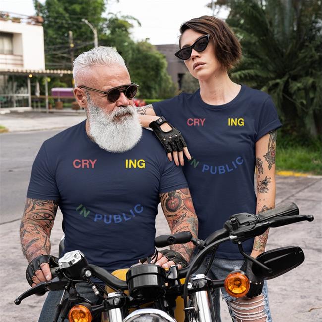 Hello Merch Crying In Public Remix T-Shirt