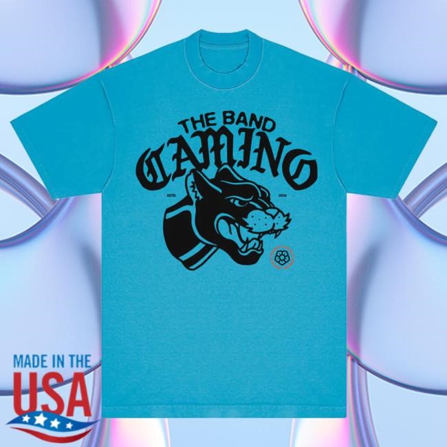 Official The Band Camino Merch Store Neon Blue Panther Tshirt