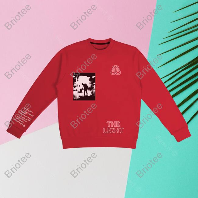 Officia Joey Badass Clothing Shop Merch Ceremony The Light Crewneck Red Joeybadass