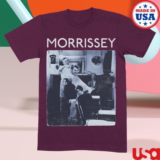 Mporium Barbershop Tees Maroon Official Morrissey Merch Store Shop