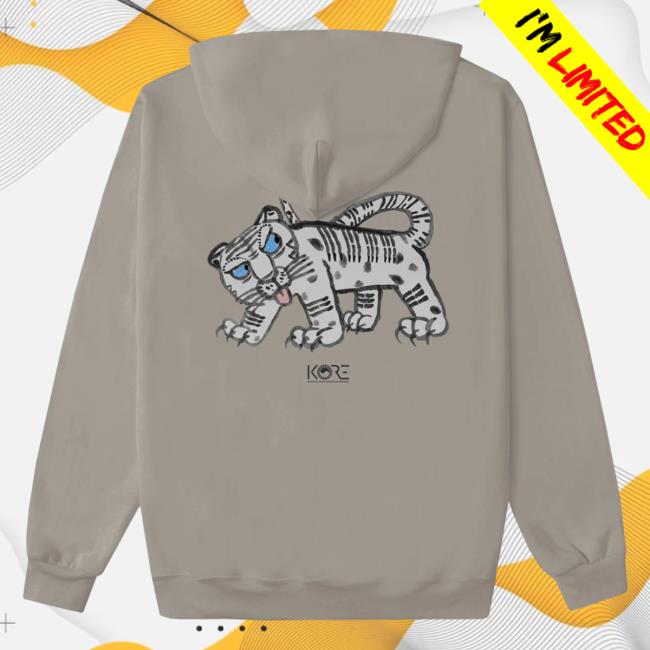Official Kore Limited Merch Store KoreLimited White Tiger Crew neck (Cement) Kore Limited Apparel Clothing Shop