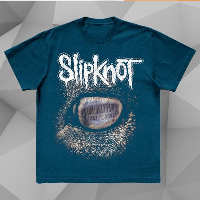 Official Slipknot Official Store Merch Eye Hot Shirt (Midnight Blue)