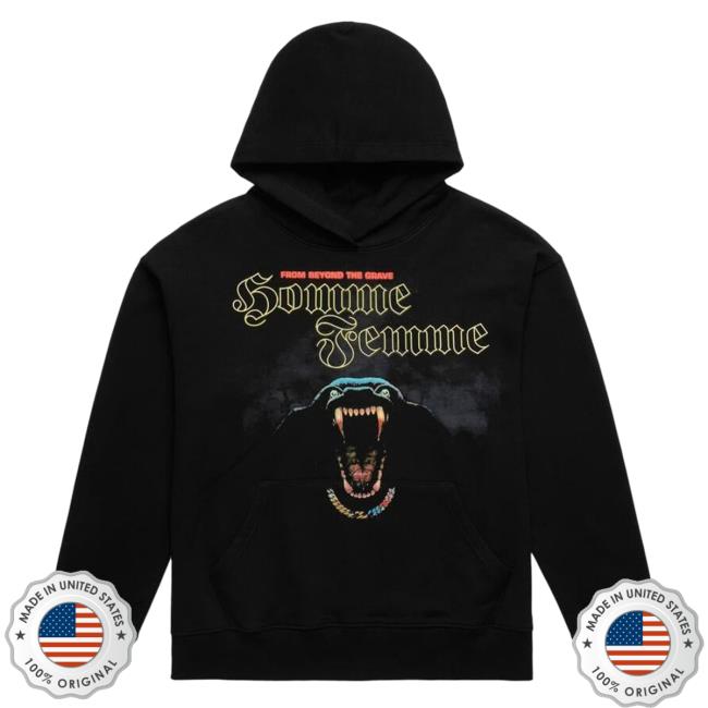 Official Fresh Society Homme + Femme Grave Digger Black Hoodie