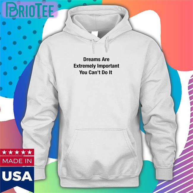 Dreams Are Extremely Important You Can't Do It Sweatshirt Poorly Translated Shirts Translatedtees