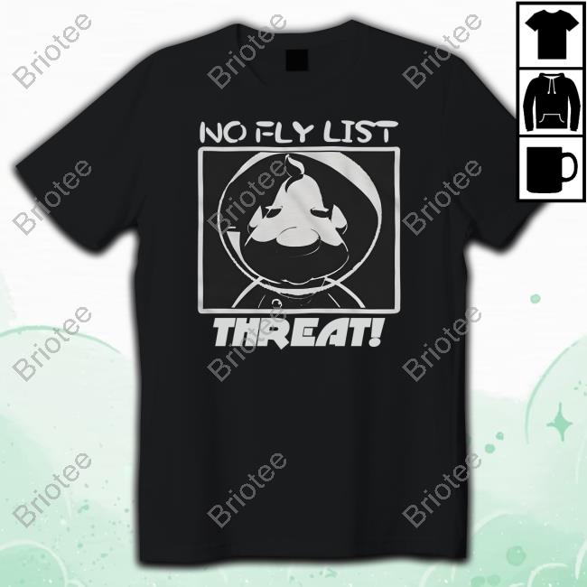 Bastard Jumpscare No Fly List Threat Black Tee Shirt