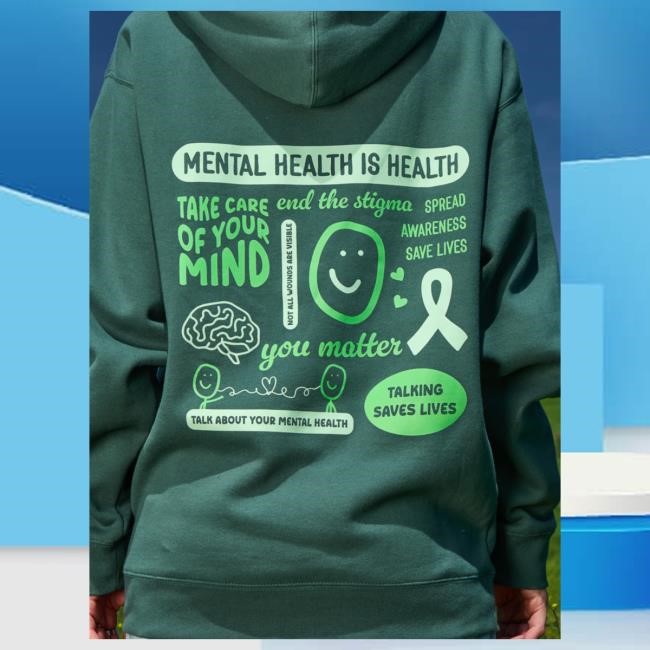Official Happiness Project Mental Health Month Hooded Sweatshirt